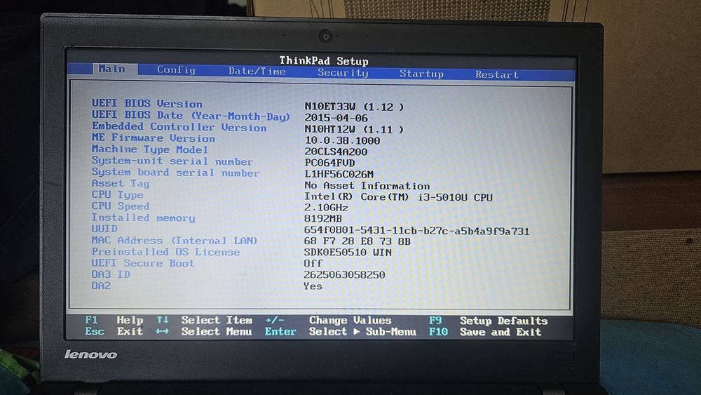 ThinkPad X250 Lenovo