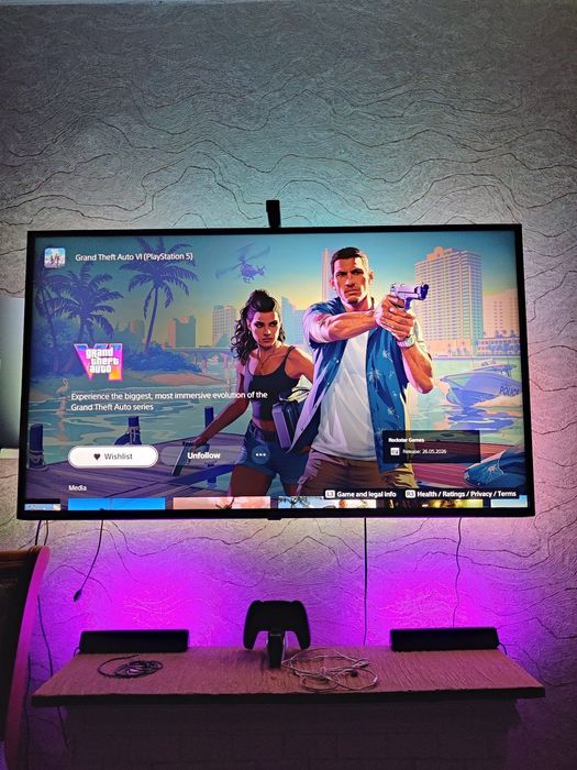 LG IPS 55 UN73506LB + кронштейн и Ambilight