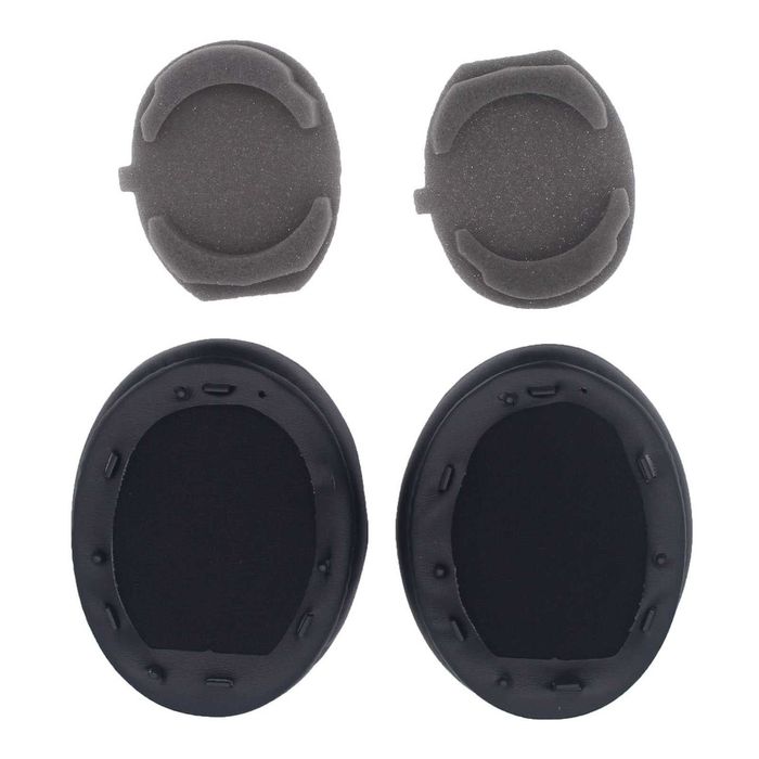 Set 2 bureti pentru casti Sony WH-1000XM3 WH1000XM3, Over-Ear - Negru, Spuma cu memorie, Piele ecologica