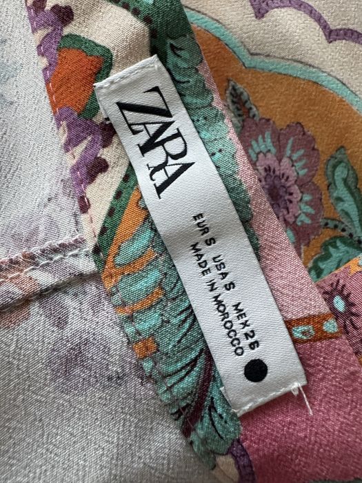 Pantaloni Zara cu cracul larg din vascoza
