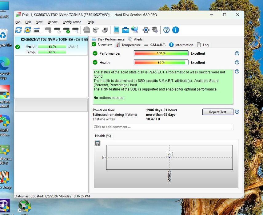 SSD 1TB Toshiba, M.2, NVME