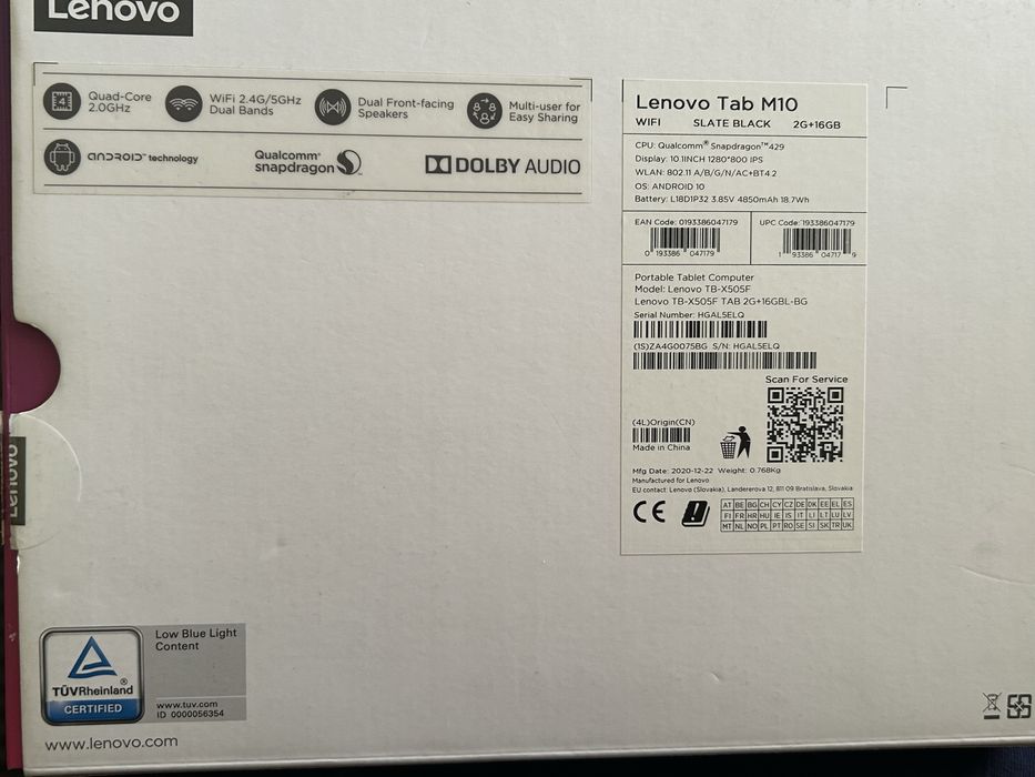 Таблет Lenovo TB-X505F (Tab M10 HD)