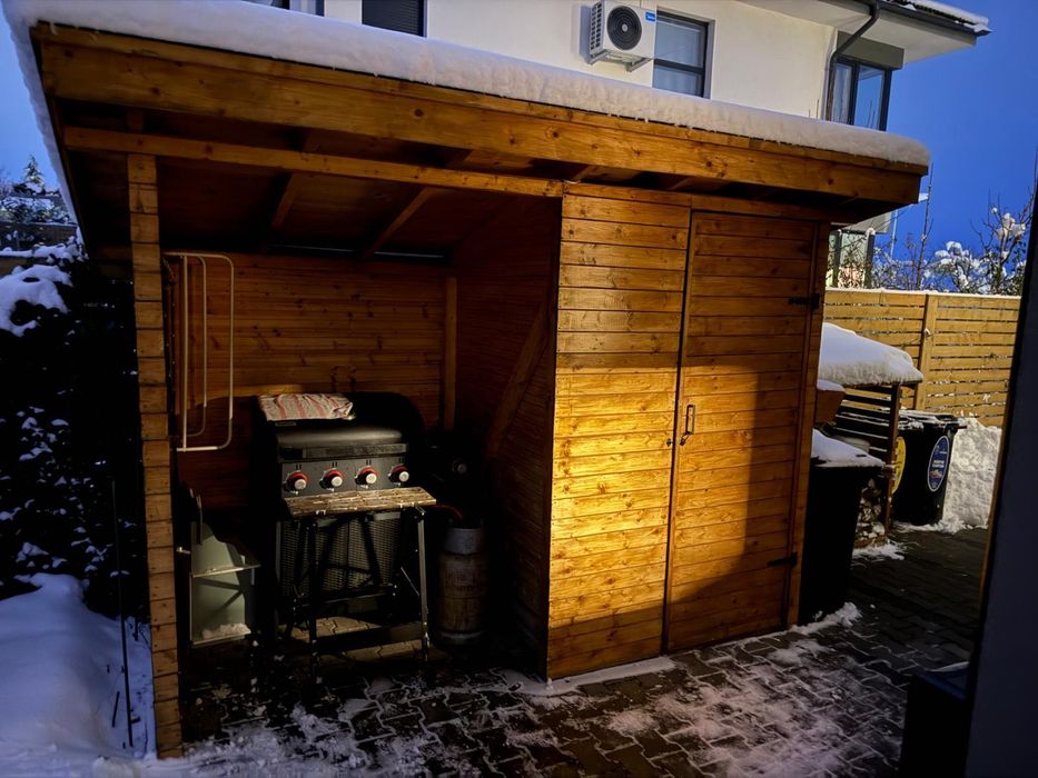 Magazie cu zona de gratar