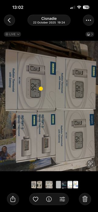 3 Seturi Termostat cu ecran si 2 capete smart Wifi Inkbird nou