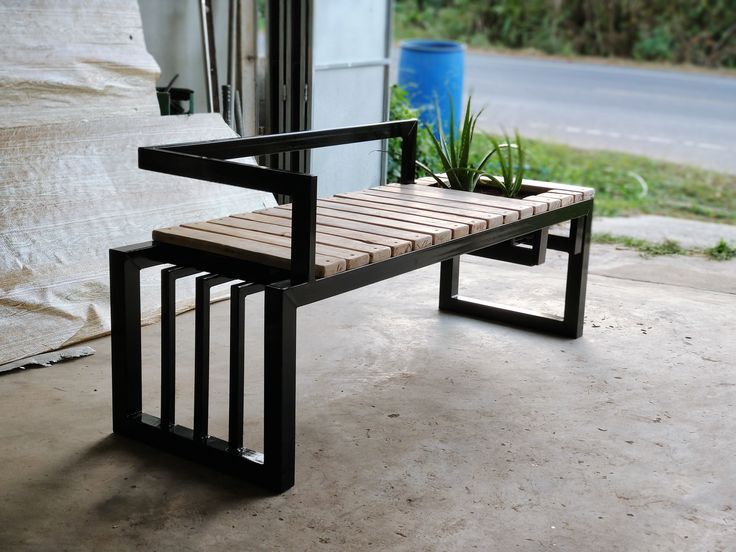 Скамейка металлические т