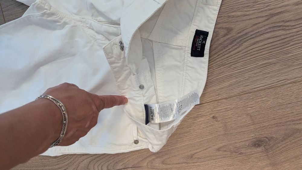 Мъжки бял панталон Hackett London