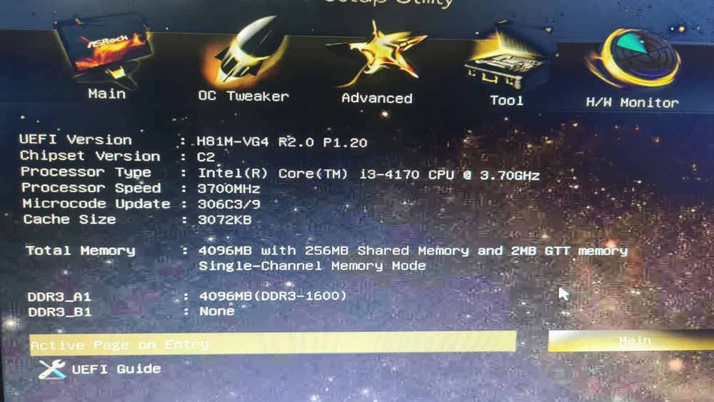 PC desktop I3 gen 4