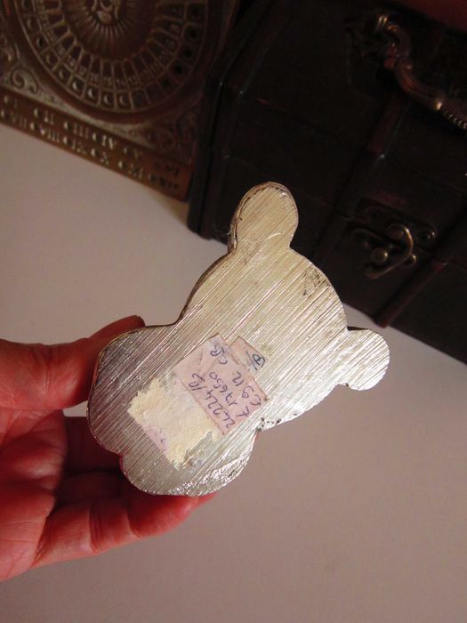 cadou rar Ursulet Teddy Bear placat argint