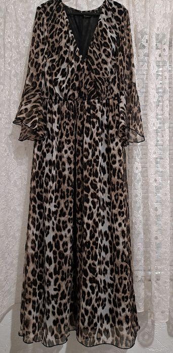 Леопардова ефирна рокля