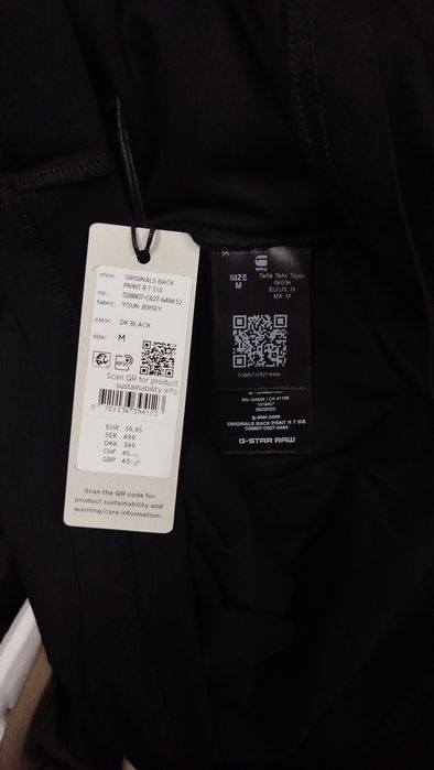 Оригинална тениска G-Star Raw Originals M ,L , XXL нова мъжка черна