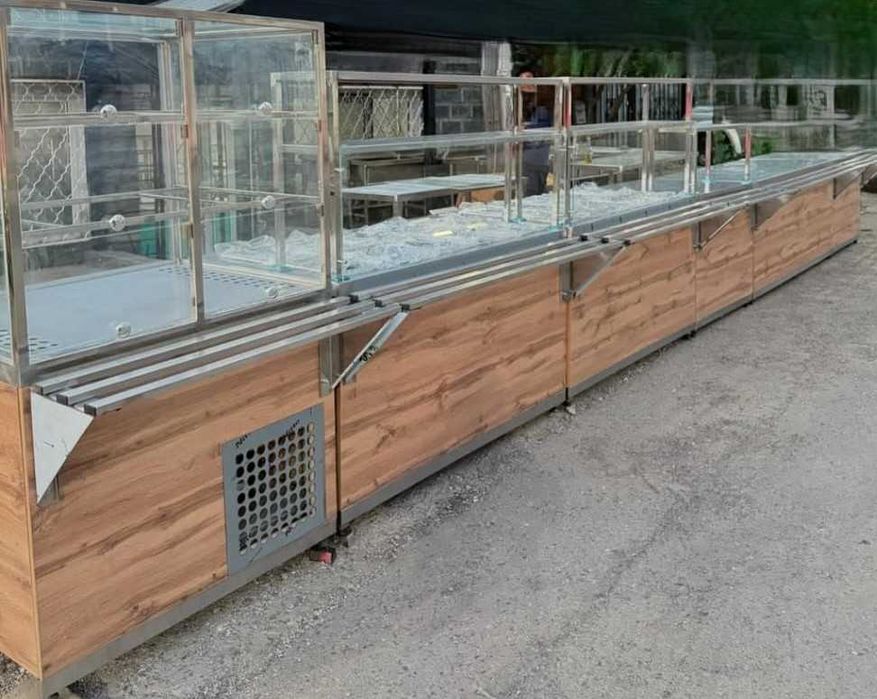 Линии раздачи из ЛДСП для столовой , общепита кафе .