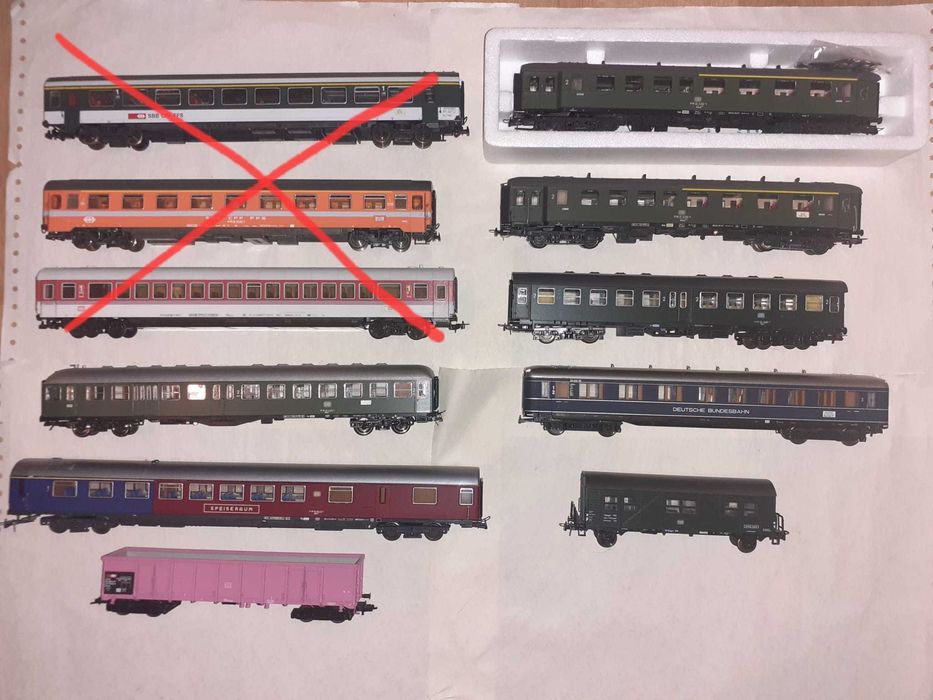 Vagoane scara HO diverse marci