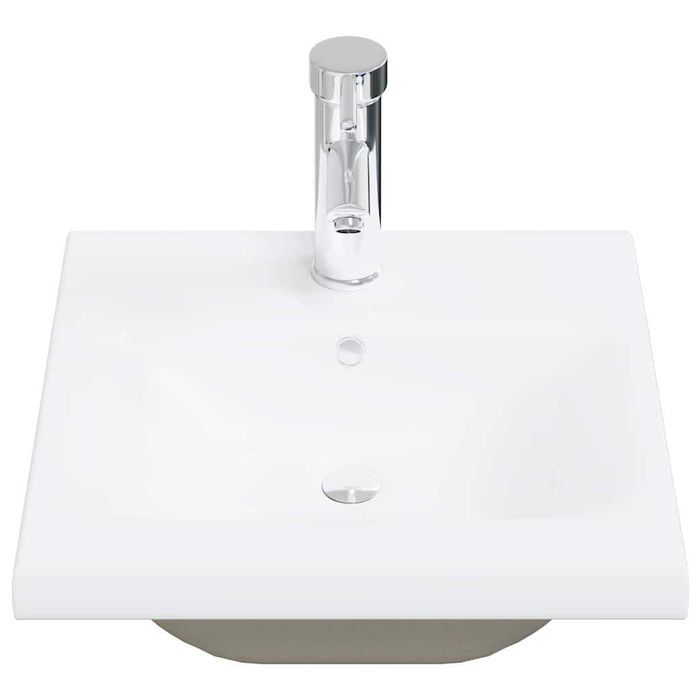 Chiuvetă încorporată cu robinet ceramic alb
