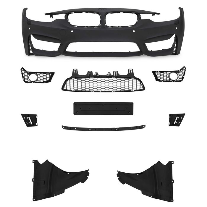 Pachet exterior BMW F30 LCI intre 2015-2018 cu PDC model Mtech