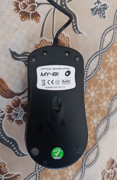 Optical Mouse Myria MY-8l cu mufă, 6 Pini Negru