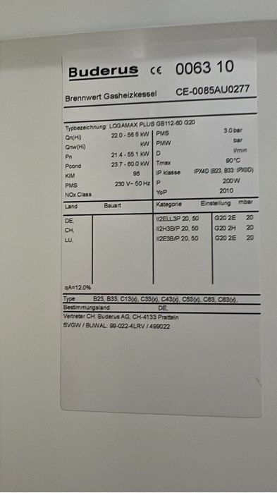 Centrala Buderus GB 112