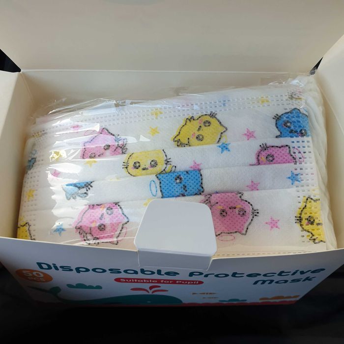 Детски Трислойни Предпазни Медицински Маски За Лице