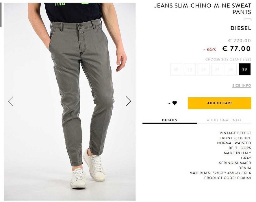 Blugi/Pantaloni Diesel Jogg Jeans W28