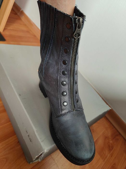 Ghete piele ,Noi, imblanite m 36