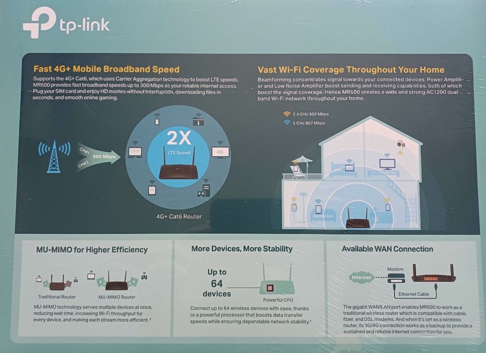 Vand router TP-LINK Archer MR500