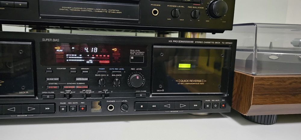 Casetofon Deck Sony TC-WR 820/Telecomanda, Deck Sony TC-FX 705