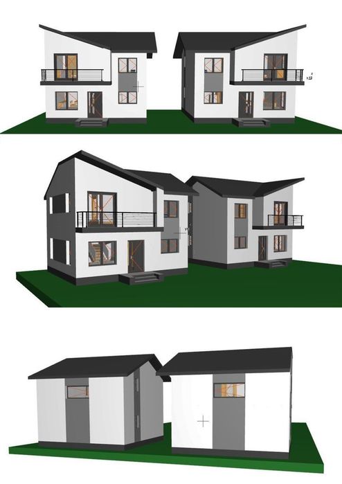 Casă nouă cu 3 camere, teren 550 mp Hemeius !!!