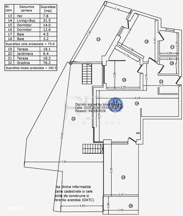 3 camere cu gradina si finisaje la alegere in Mosilor