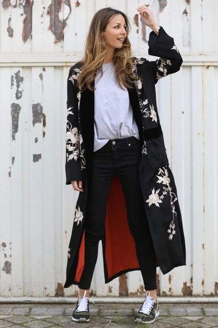 Kimono brodat Zara limited edition