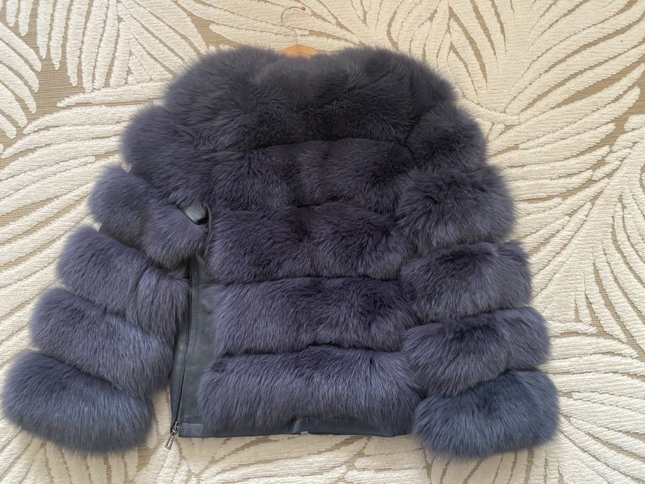 Италианско палто от естествен косъм най-високо качество