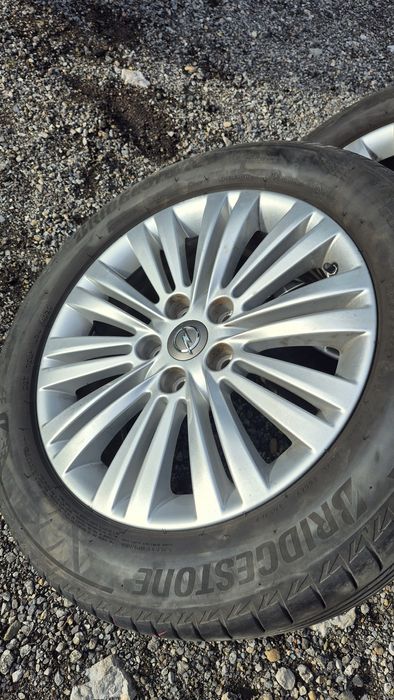 4бр Оригинални GM Опел джанти 17 с TPMS датчици и летни гуми 225 55 17