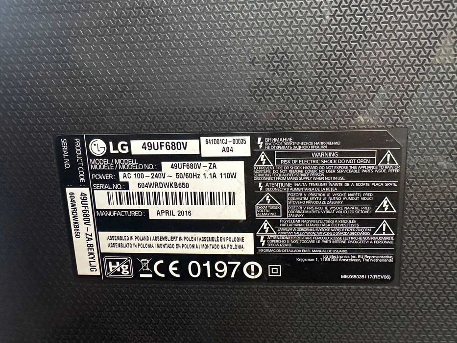 Телевизор LG 49 inch смарт 4K
