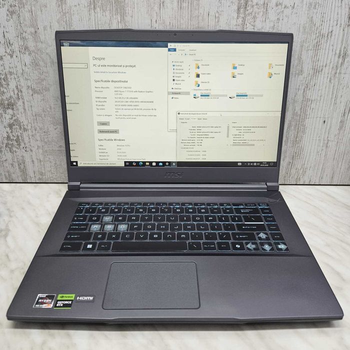 Laptop MSI Thin 15 Ryzen 7 7735HS 16GB RTX 4060 Zeus Amanet Vitan 4051