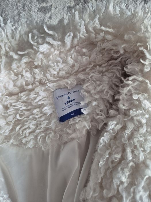 Палто Теди беар бяло