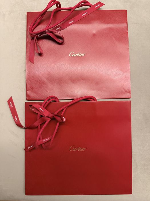 2 pungi cadou Cartier , originale, stare impecabila