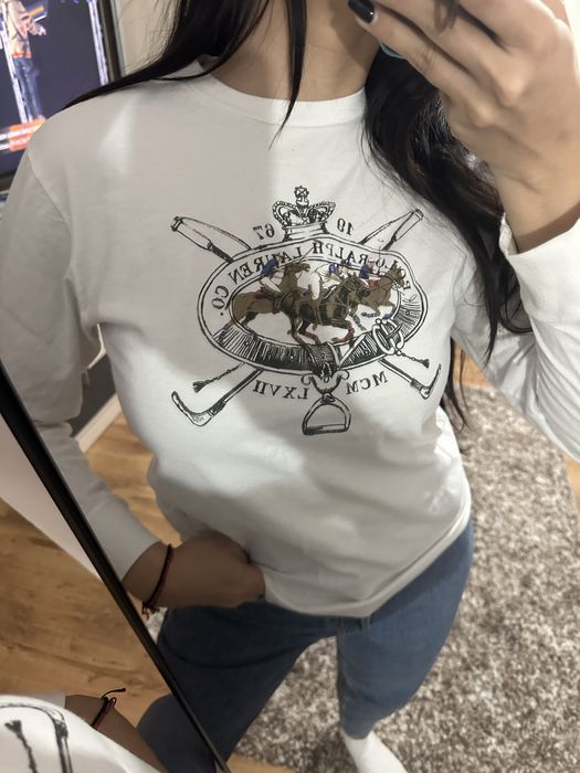 Bluza alba Polo Ralph Lauren marimea S
