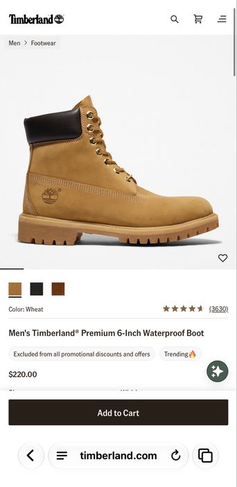 Ботинки Timberland 50 размер