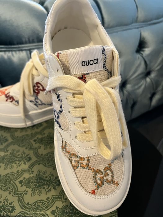 Adidasi Gucci, piele cusatura manuala