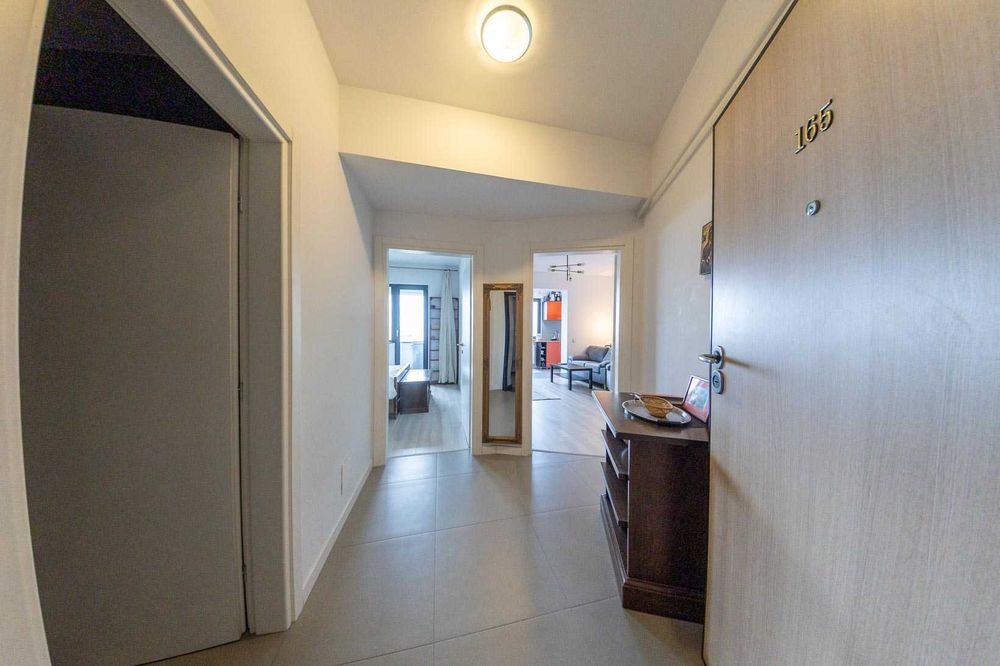 Închiriez apartament Șos Orhideelor, 2 camere, mobilat,45 m2, et8, bloc nou, 600 eur,