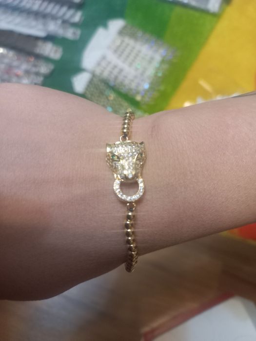 Bratara LOUIS VUITTON / Bratari Tennis  / Bratari leopard Gold