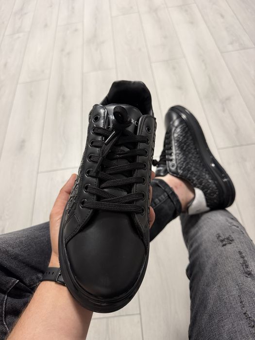 Adidasi Barbati A|X Armani Full Negru Silicon!
