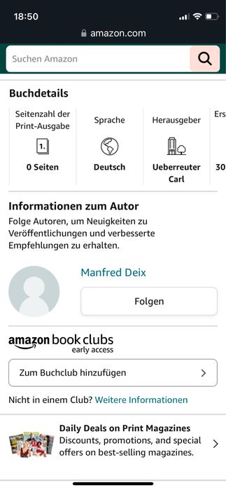 Продава немска книга на  Manfred Deix на Манфред Дайх