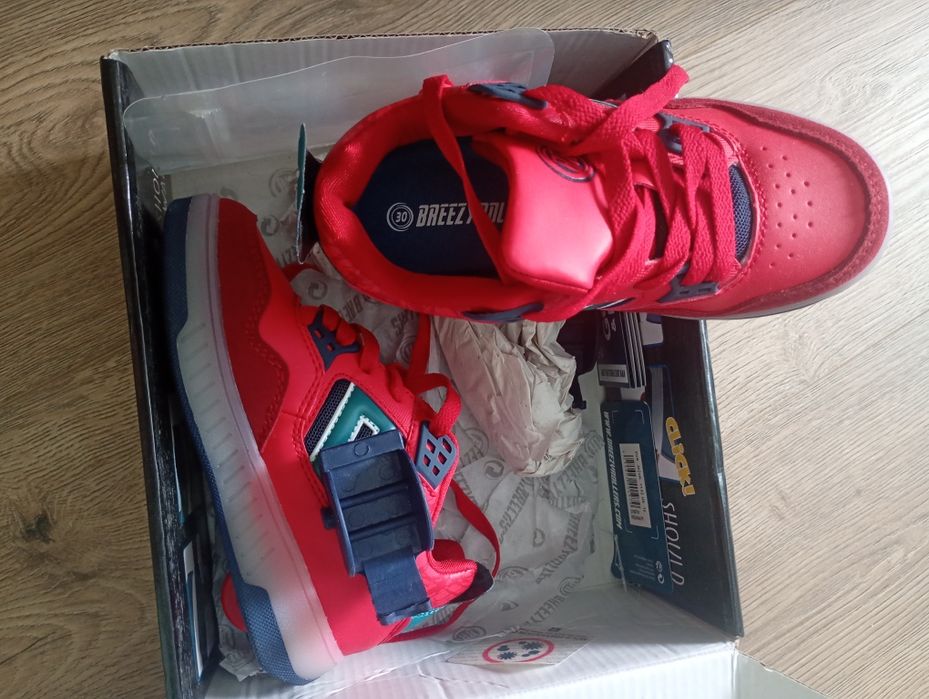 Adidași cu roti NOI - Breezy Rollers Fresh Red/Navy