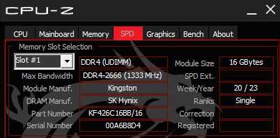 Озу kingston ddr4 16gb