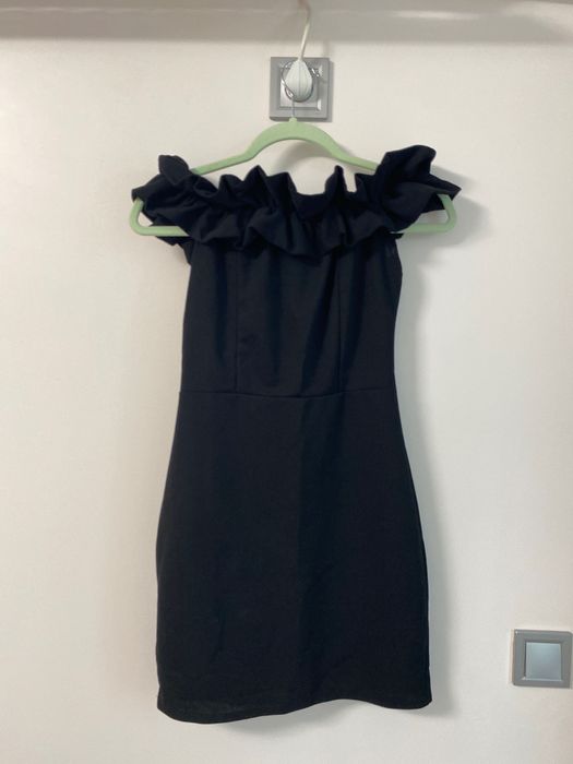 Черна мини рокля S размер