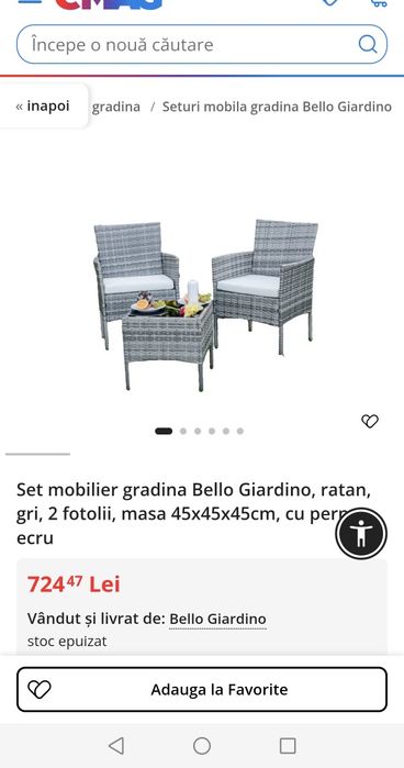 Set de grădină, set de terasă