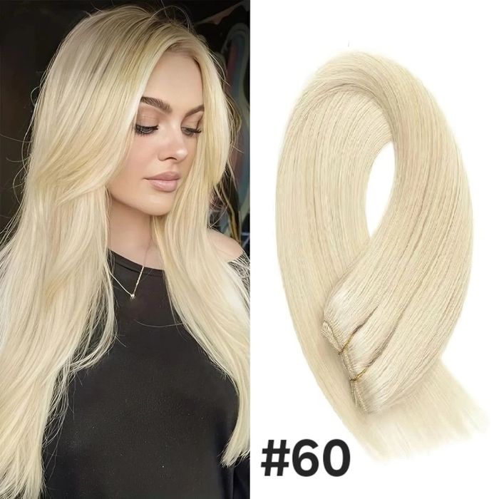 Висококачествена естествена коса 100 гр