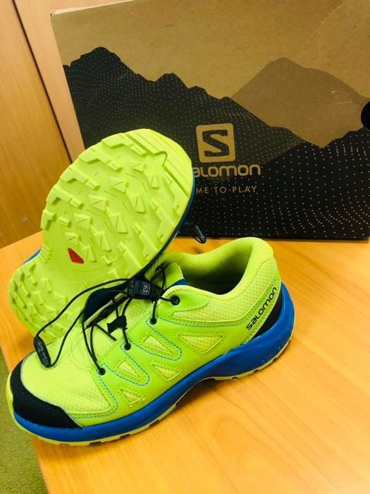 Adidasi baiat SALOMON--marimea 34-35,inter22,5 cm,nu piele GEOX
