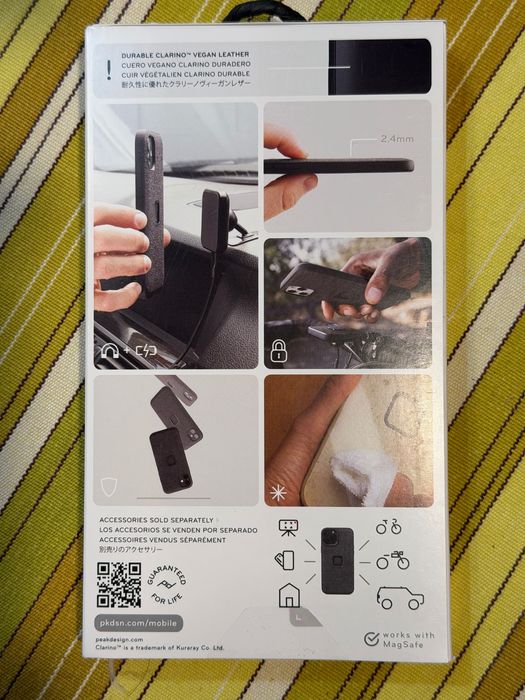 Husă telefon iPhone 17 Pro Peak Design Everyday Clarino negru