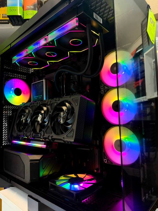 PC Ryzen™ 9 9950X3D/X870E /RTX 5090/Ram 128GB/SSD 2TB/ AIO Glacier 360 /Sursa 1350W Platinum/Garantie/TVA!