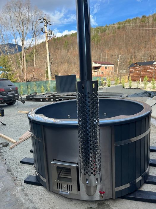 Ciubăr fibră soba interioara echipat complet